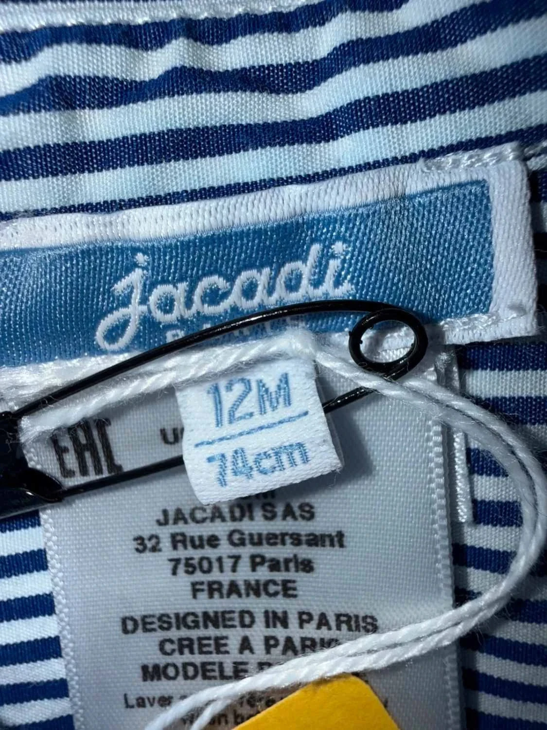 Camisa para menino, 12 meses Jacadi, muito bom estado – photo 6